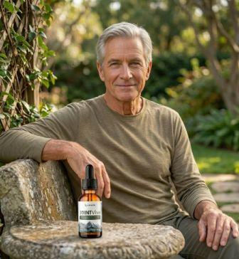 Senior man talking about JointVive experience